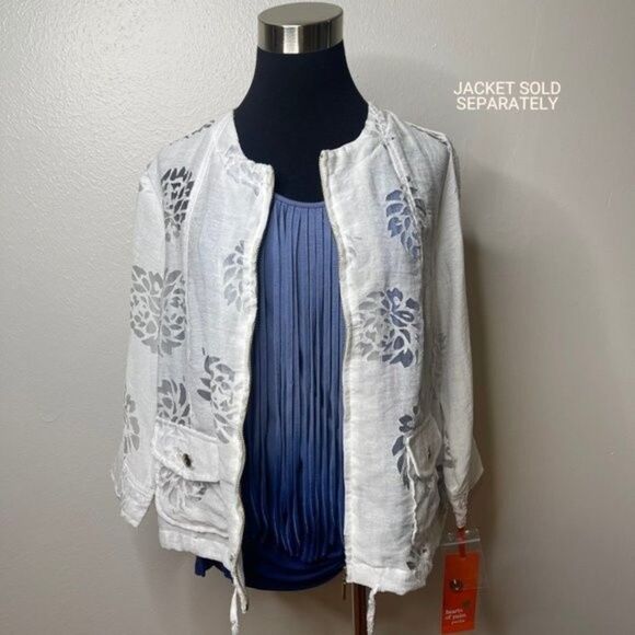 AEO | Women's Blue Ombre Soft & Sexy Tank Top Blouse Size Medium - Picture 5 of 11